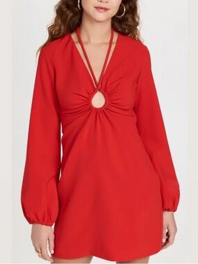 A.L.C. Leslie Dress Garnet 4